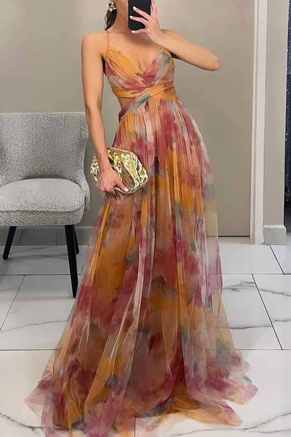 GISELLE - FLORAL PRINT MAXI DRESS