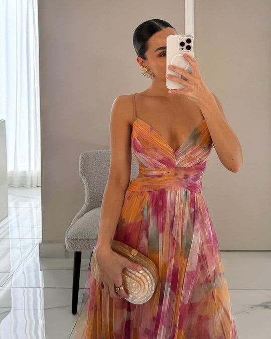 GISELLE - FLORAL PRINT MAXI DRESS