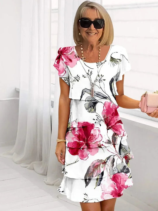 ROWENA – BLOOM RUFFLE DRESS