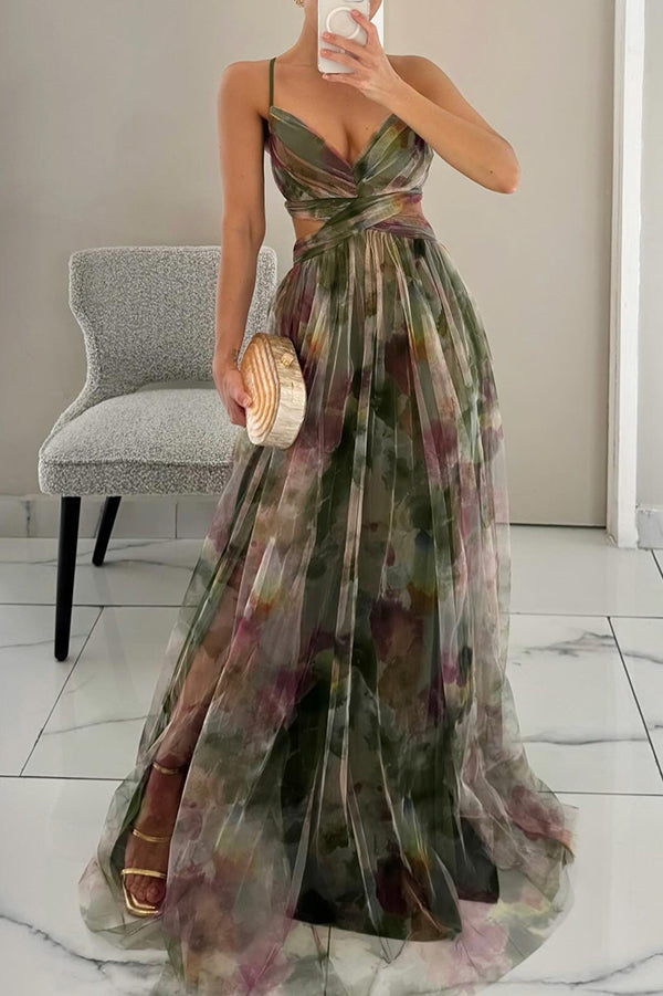 GISELLE - FLORAL PRINT MAXI DRESS
