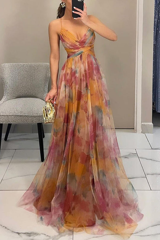 GISELLE - FLORAL PRINT MAXI DRESS