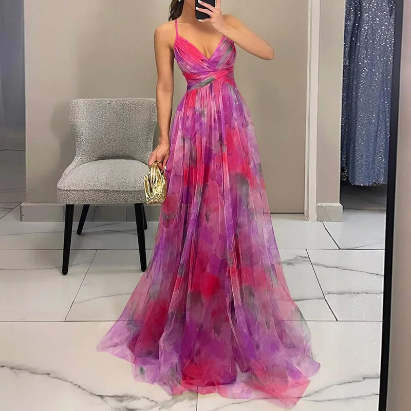 GISELLE - FLORAL PRINT MAXI DRESS