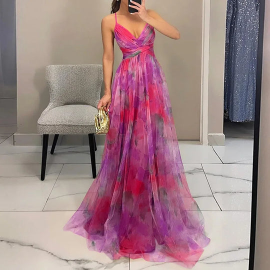 GISELLE - FLORAL PRINT MAXI DRESS