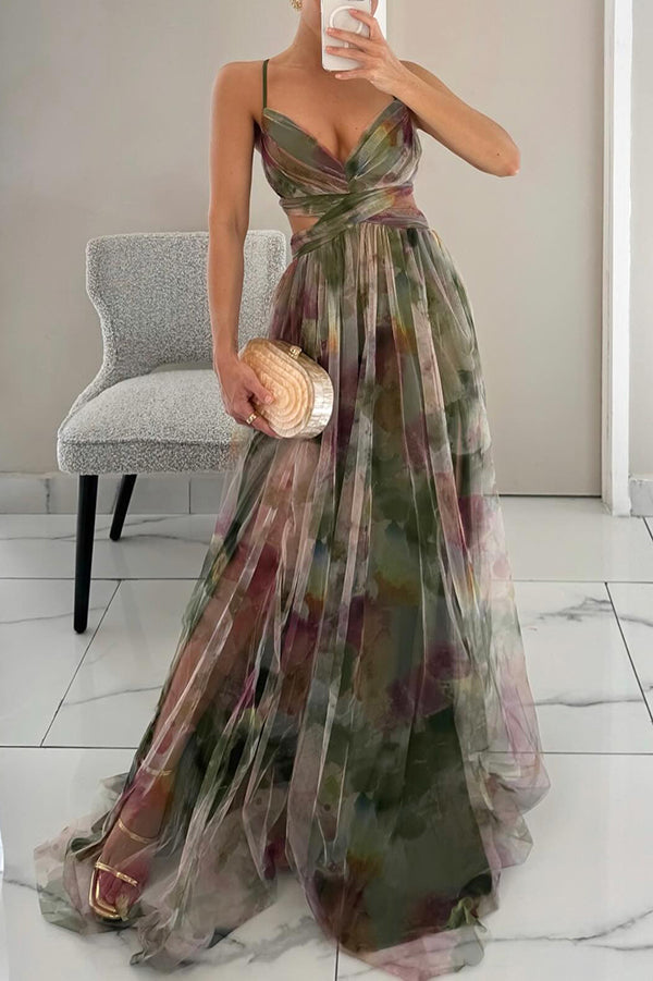 GISELLE - FLORAL PRINT MAXI DRESS